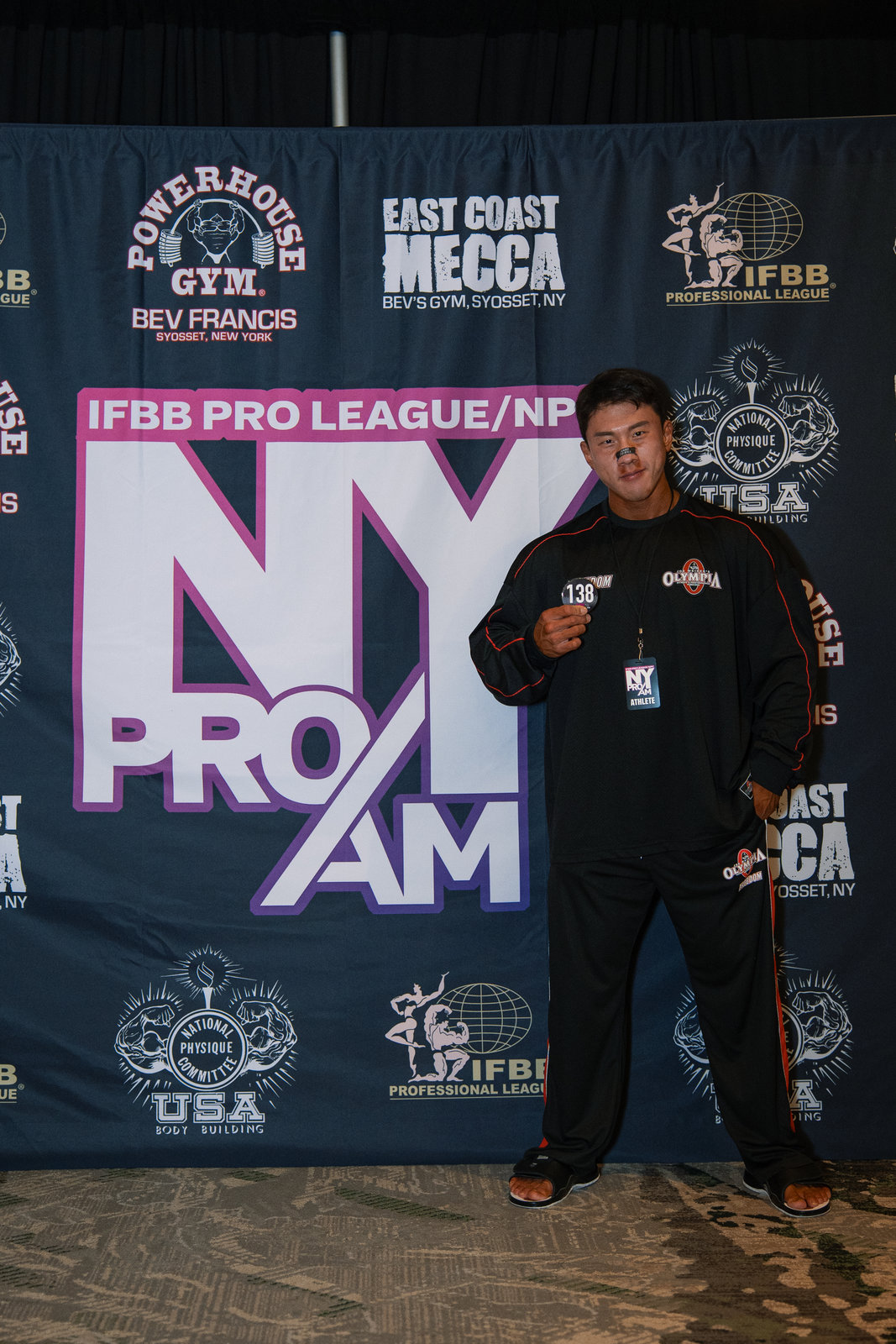 박재훈 IFBB Pro League NY Pro backdrop