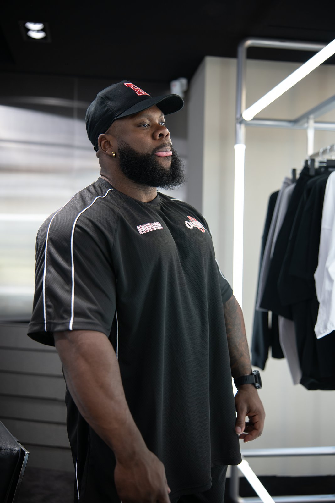 Keone Pearson at the Freedom store in Korea